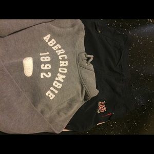 Abercrombie and Fitch sweatshirt and lined pants